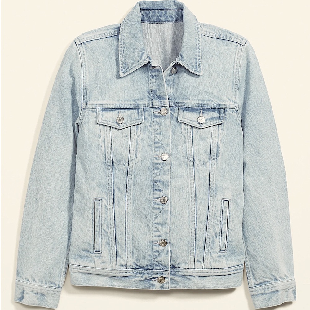 RW&CO classic denim jacket light wash, size XS